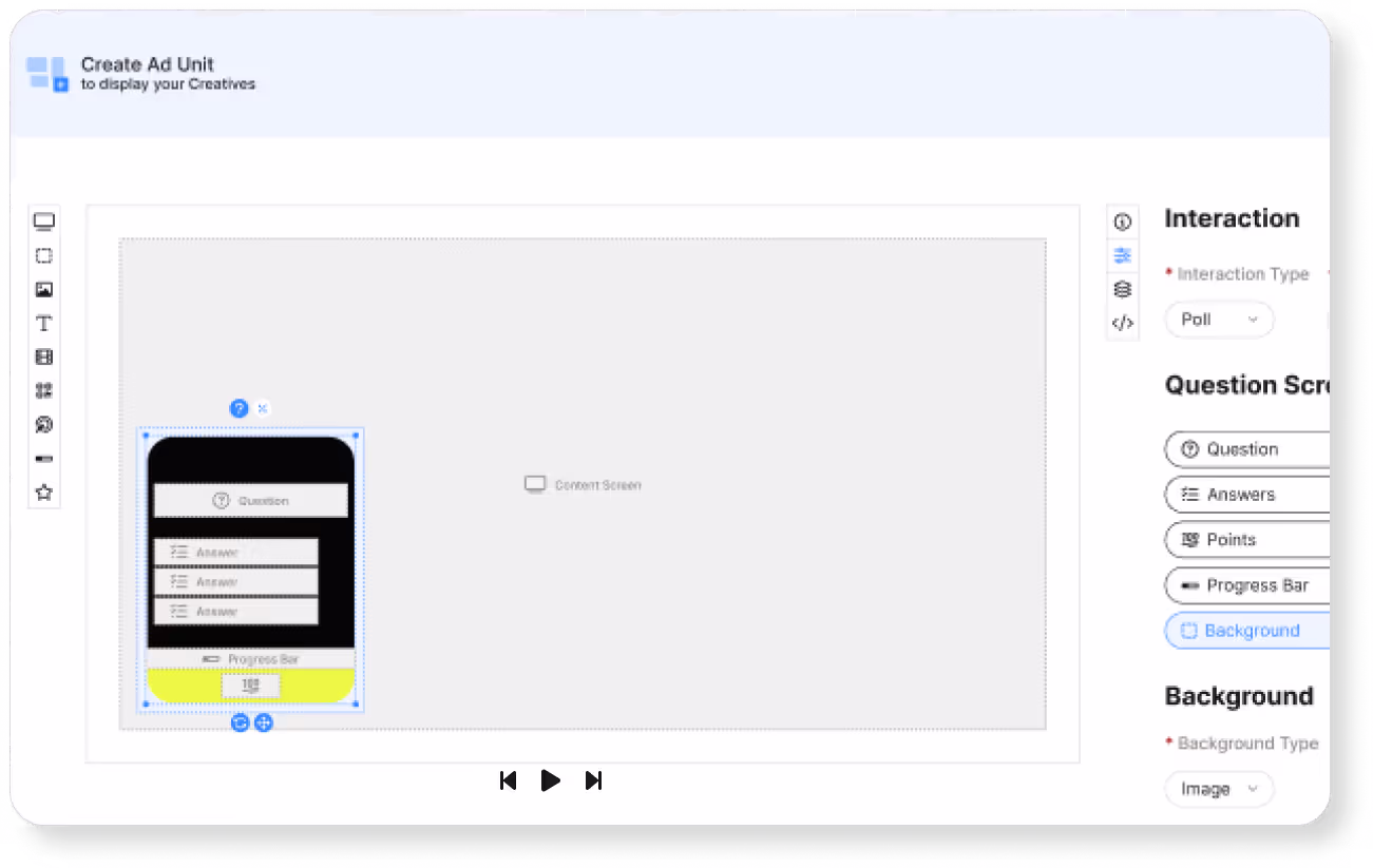 Drag and drop interface